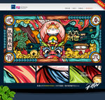 国潮 新年 春节 鼠年展板