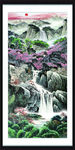 竖幅山水画