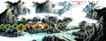 山水水墨画1