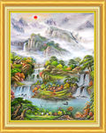 聚宝盆油画