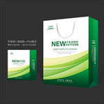 绿色手提袋 手提袋设计 手提袋