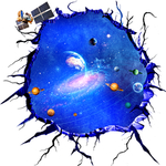 3D星空立体画