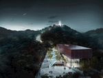 高档会所夜景建筑效果图