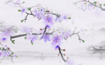 水墨桃花