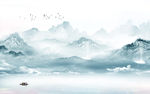 山水高档挂画 TIF分层