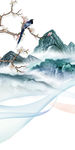 中国风玄关山水新图 TIF分层