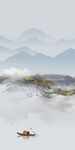 豪华 新玄关山水图 TIF分层