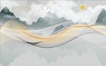 水墨山水电视背景墙