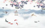 中国风山水画新款画 TIF分层