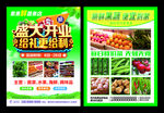 蔬菜店单页果蔬店单页水果店宣传