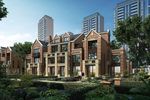 别墅住宅区景观建筑效果图