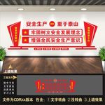 安监局形象墙 安全生产文化墙