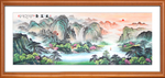 聚宝盆山水画