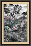 竖幅山水画