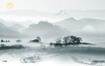 高清 背景新山水画 TIF分层