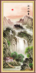瀑布山水