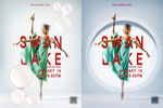 芭蕾舞女孩舞蹈推广宣传海报