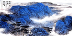 山水画复古画水墨画
