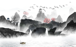 山水画新中式挂画