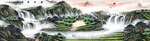 山水画床头画