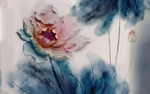 水墨花
