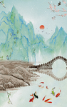 山水风景玄关