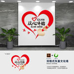 社区企业志愿者标语文化墙