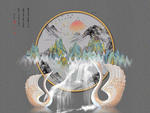 新中式轻奢背景墙