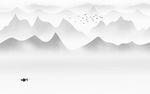 新中式高端山水画 tif分层