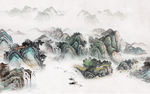 高清 高档山水画 tif分层