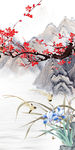 梅花玄关新山水画 TIF分层