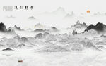 别墅最新山水画 tif分层