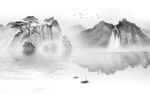 大气风景山水画 TIF分层画