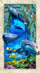 3D海豚海底世界