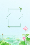 夏季荷花景色背景