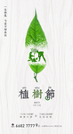 植树节  树叶
