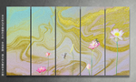 荷花装饰画