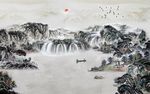 新中式山水画