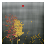 线条纹理饰画
