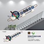创意古典食堂楼梯文化墙
