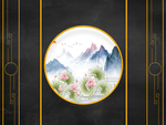 新中式背景墙