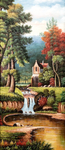 山水田园油画