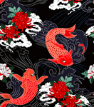 中国风鱼花卉