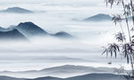 新款 山水画背景墙 TIF分层