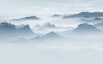 中国风山水画背景墙 TIF分层