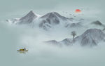 水墨山水画