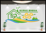 创建文明社区文化墙