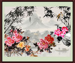 国画牡丹