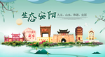 安阳卫生态宜居绿色城市海报广告
