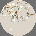 玉兰花花鸟画